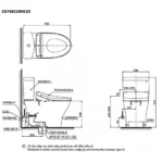Bồn cầu TOTO CS769DRW25#XW - Ảnh 12