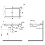 Chậu rửa mặt lavabo TOTO CONTEMPORARY LT1717#XW đặt bàn - Ảnh 7
