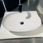 Chậu rửa mặt lavabo TOTO LT4706MT#CMW đặt bàn màu trắng mờ - Ảnh 2