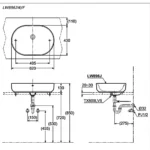 Chậu rửa mặt lavabo TOTO LW896JW/ F#W đặt bàn - Ảnh 11