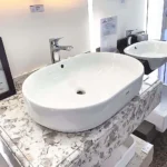 Chậu rửa mặt lavabo TOTO LW896JW/ F#W đặt bàn - Ảnh 3