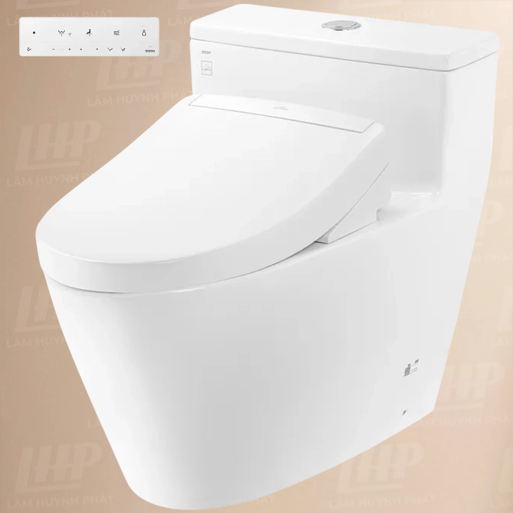 Bồn cầu TOTO MS625DW25#XW Bồn cầu TOTO MS625DW25#XW 1 khối (Giấu dây), nắp điện tử Washlet TCF34461GAA S5 - Ảnh 1