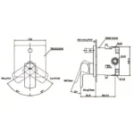 Van điều chỉnh nhiệt độ TOTO TBG02304BA/ TBN01001B (kèm phụ kiện âm tường) - Ảnh 7