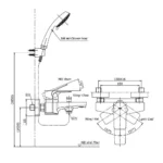 Vòi sen tắm TOTO TBG07302BA#MBL nóng lạnh (không kèm tay sen) dòng GE - Ảnh 9