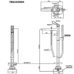 Sen cây bồn tắm TOTO TBG10306AA#BN dòng GB mạ Nikel mờ - Ảnh 9