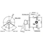 Van điều chỉnh nhiệt độ TOTO TBG11303V/ TBN01001B (kèm phụ kiện âm tường) - Ảnh 4