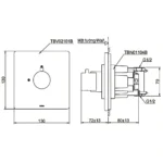 Van dừng TOTO TBV02101B/ TBN01104B (kèm phụ kiện âm tường) - Ảnh 8