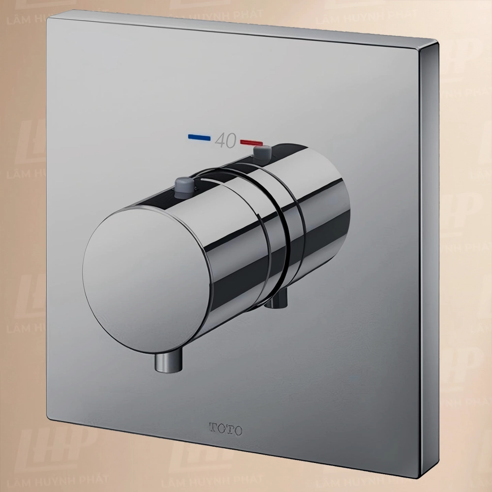 Van điều chỉnh TOTO TBV02402B#BN Van điều chỉnh nhiệt độ TOTO TBV02402B#BN (loại nút nhấn, không kèm phụ kiện âm tường) mạ Nikel mờ - Ảnh 1