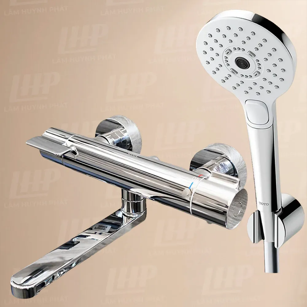 Vòi sen tắm TOTO TBV03427V/ TBW01010V Vòi sen tắm TOTO TBV03427V/ TBW01010V nhiệt độ Nhật Bản dòng GG - Ảnh 1
