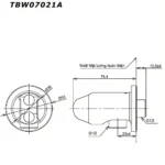 Gác sen TOTO TBW07021A#BRG màu vàng hồng mờ - Ảnh 6
