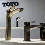 Vòi Lavabo TOTO TLG01307B#PBR nóng lạnh dòng GO mạ đồng bóng ,cao 29cm - Ảnh 4