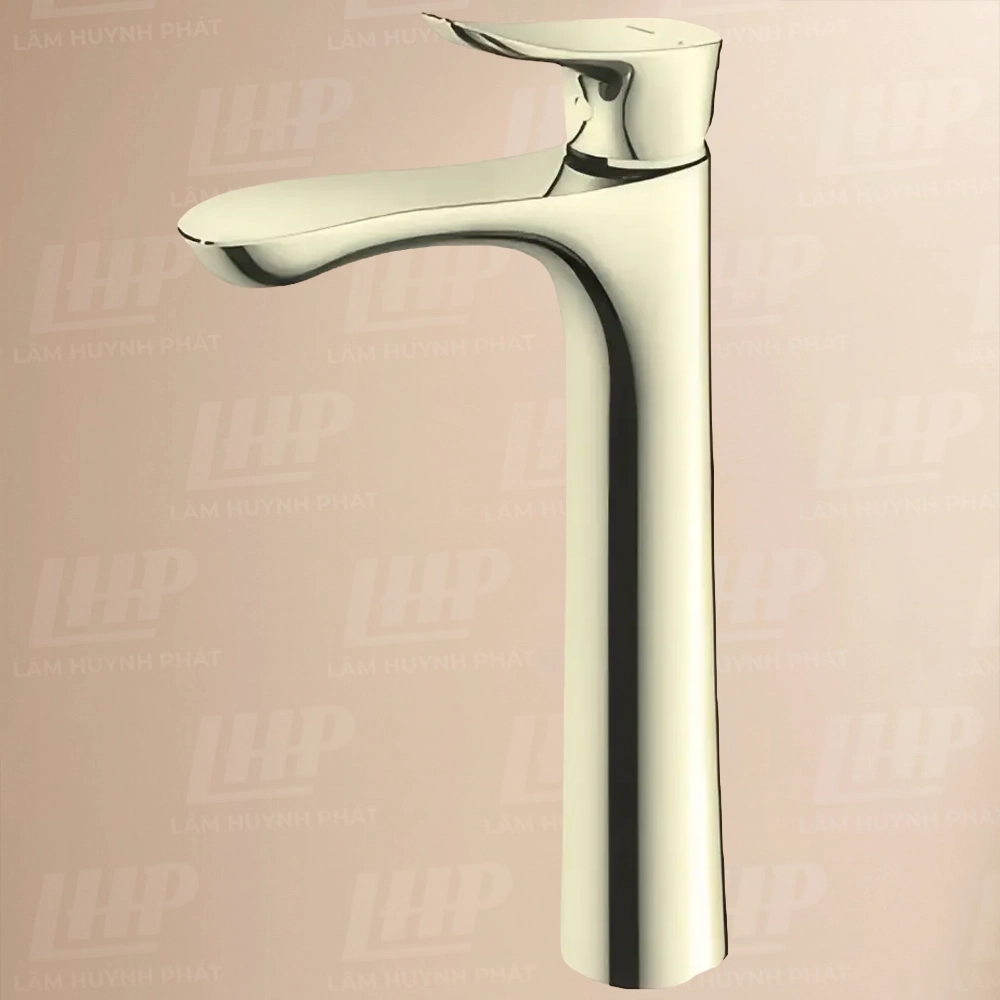 Vòi Lavabo TOTO TLG01307B#PFG Vòi Lavabo TOTO TLG01307B#PFG nóng lạnh dòng GO mạ vàng Pháp bóng ,cao 29cm - Ảnh 1