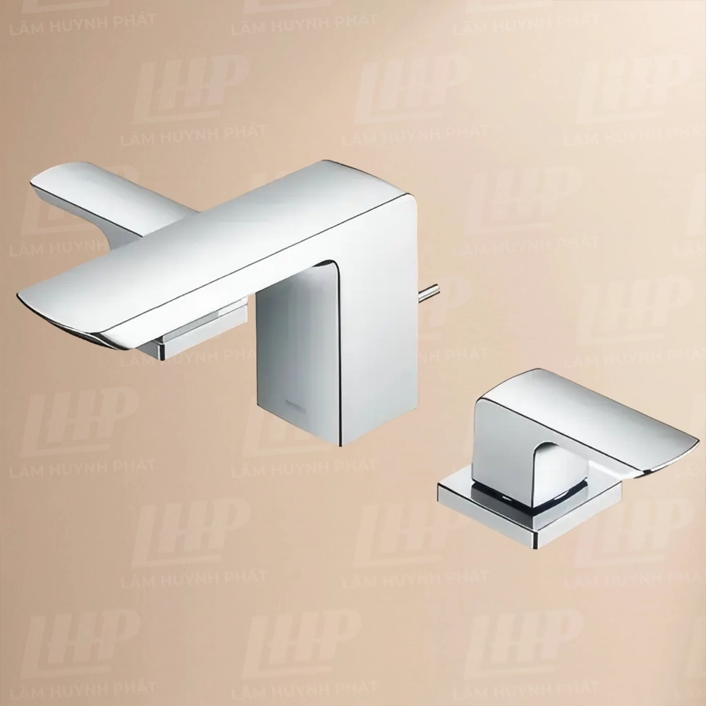 Vòi lavabo TOTO TLG02201BB#PN Vòi Lavabo TOTO TLG02201BB nóng lạnh dòng GO (3 lỗ) - Ảnh 1
