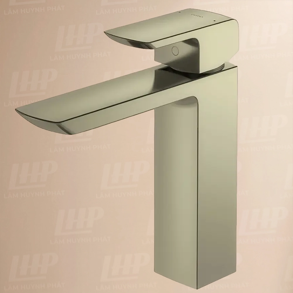 Vòi Lavabo TOTO TLG02304B#BFG Vòi Lavabo TOTO TLG02304B#BFG nóng lạnh dòng GR mạ vàng Pháp mờ ,cao 21cm - Ảnh 1