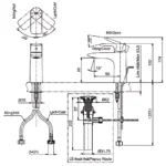 Vòi Lavabo TOTO TLG04301B#MBL nóng lạnh dòng GA đen mờ ,cao 15cm - Ảnh 14