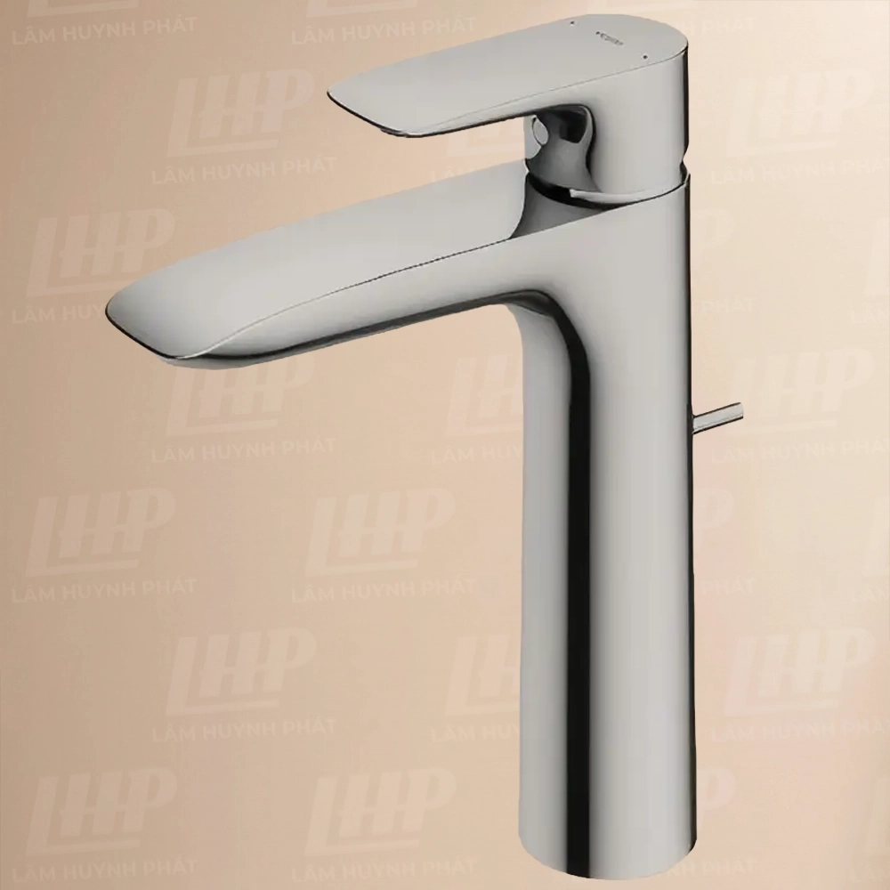 Vòi Lavabo TOTO TLG04304B#BN Vòi Lavabo TOTO TLG04304B#BN nóng lạnh dòng GA mạ Nikel mờ ,cao 21cm - Ảnh 1