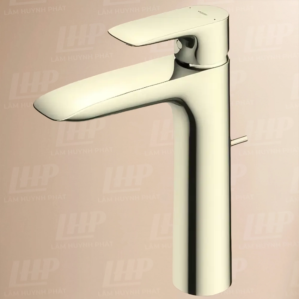 Vòi Lavabo TOTO TLG04304B#PFG Vòi Lavabo TOTO TLG04304B#PFG nóng lạnh dòng GA mạ vàng Pháp bóng ,cao 21cm - Ảnh 1
