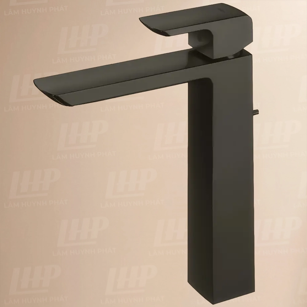 Vòi Lavabo TOTO TLG02307B#MBL Vòi Lavabo TOTO TLG02307B#MBL nóng lạnh dòng GR đen mờ cao 26cm - Ảnh 1