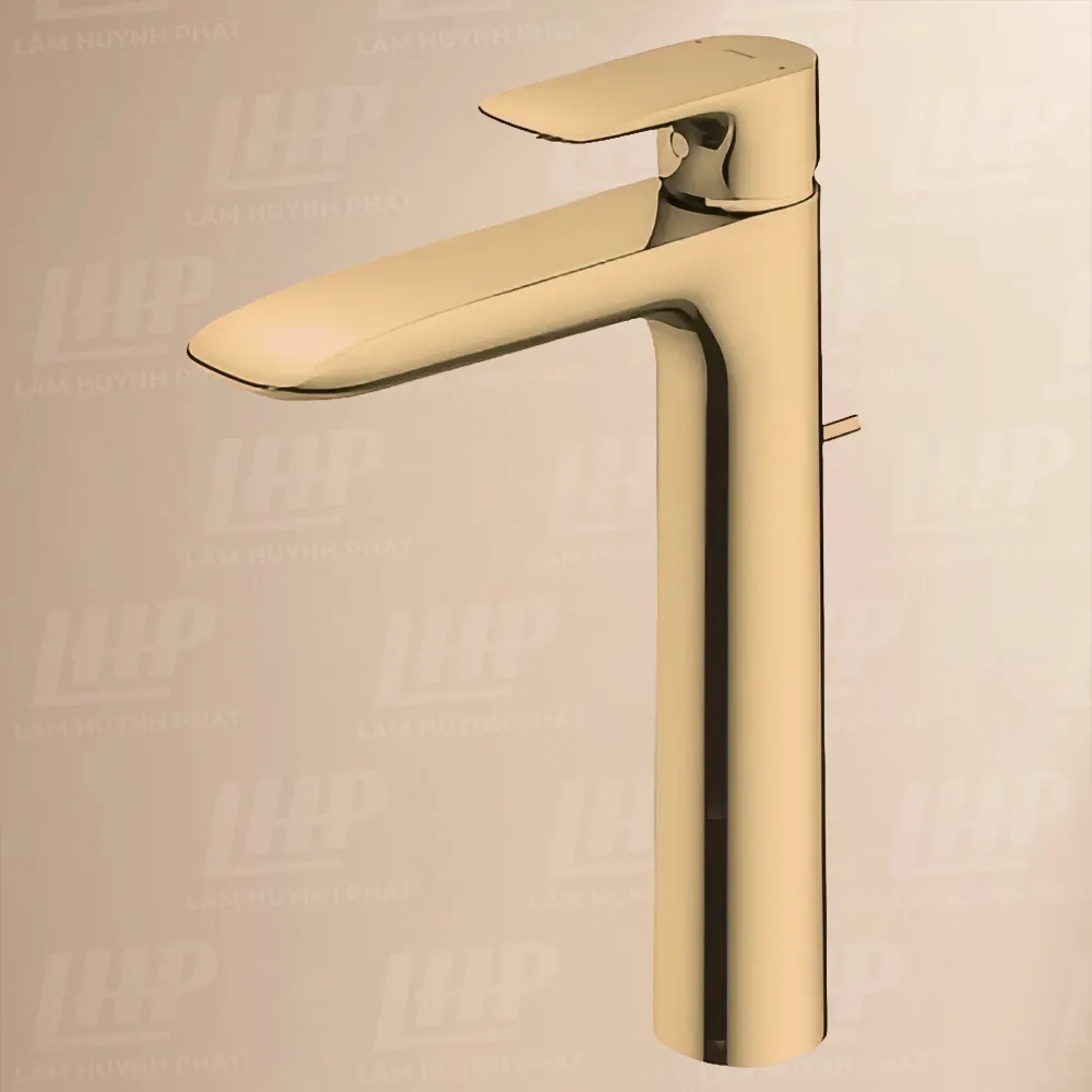 Vòi lavabo TOTO TLG04307V#BRG Vòi Lavabo TOTO TLG04307B#PBR nóng lạnh dòng GA mạ đồng bóng 26cm - Ảnh 1